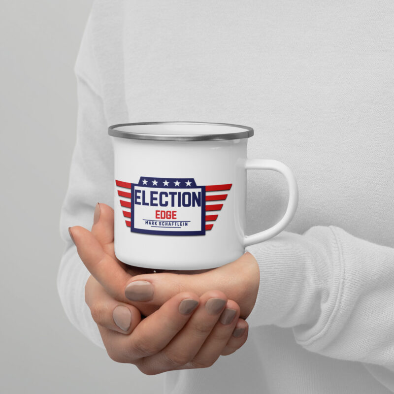 Election Edge 12 oz Enameled Mug - Image 2